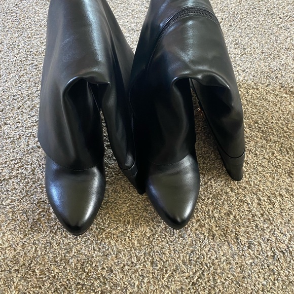 Women’s Cape Robbin  Wedge knee high black boots size - Picture 2 of 2
